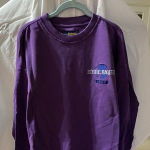 Purple Eddie Bauer sweatshirt